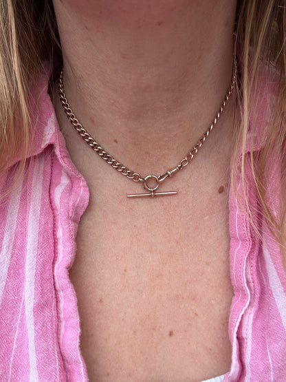 Antique 9ct Rose Gold T-Bar