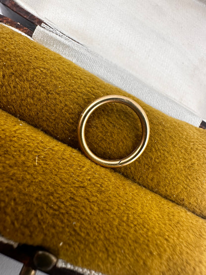 French 18ct Gold Split ring