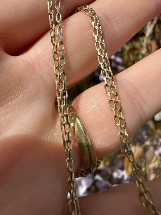 9ct Gold Mini Biker chain