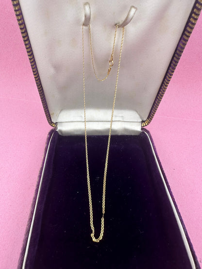 18ct Gold mini Mariner Chain