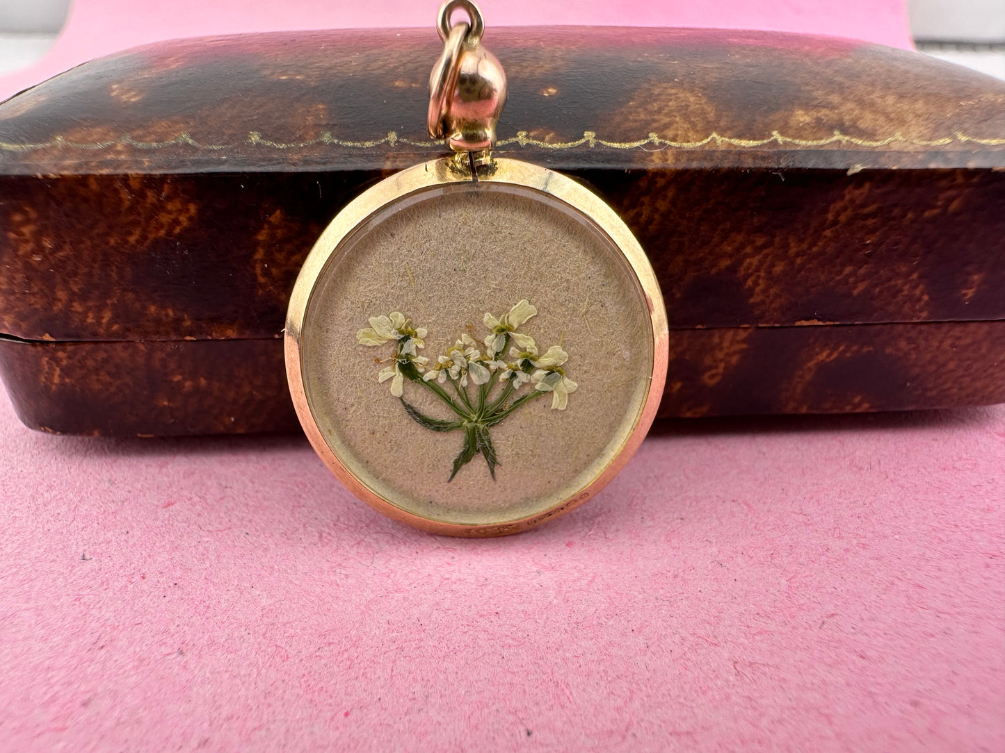 Antique 9ct Rose Gold Open Locket