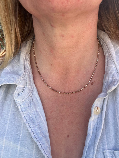 Antique 9ct Rose Gold Tulip Chain