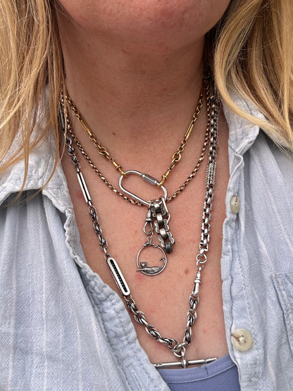 Sterling Silver Cat & Mouse Pendant