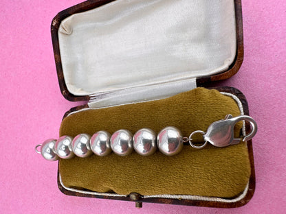 Sterling Silver Ball Extender with XL lobster clasp