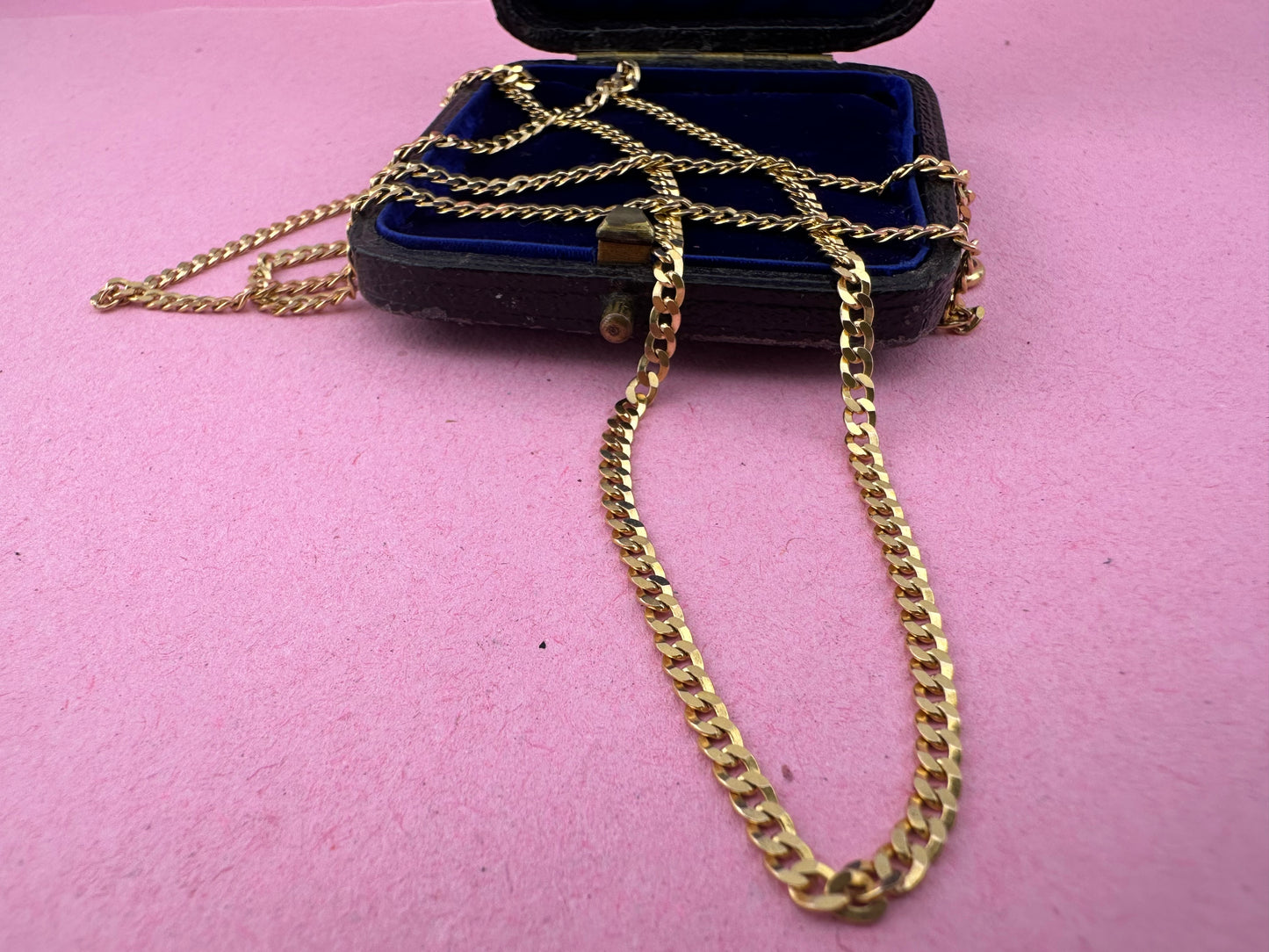 9ct Gold Italian flat curb chain