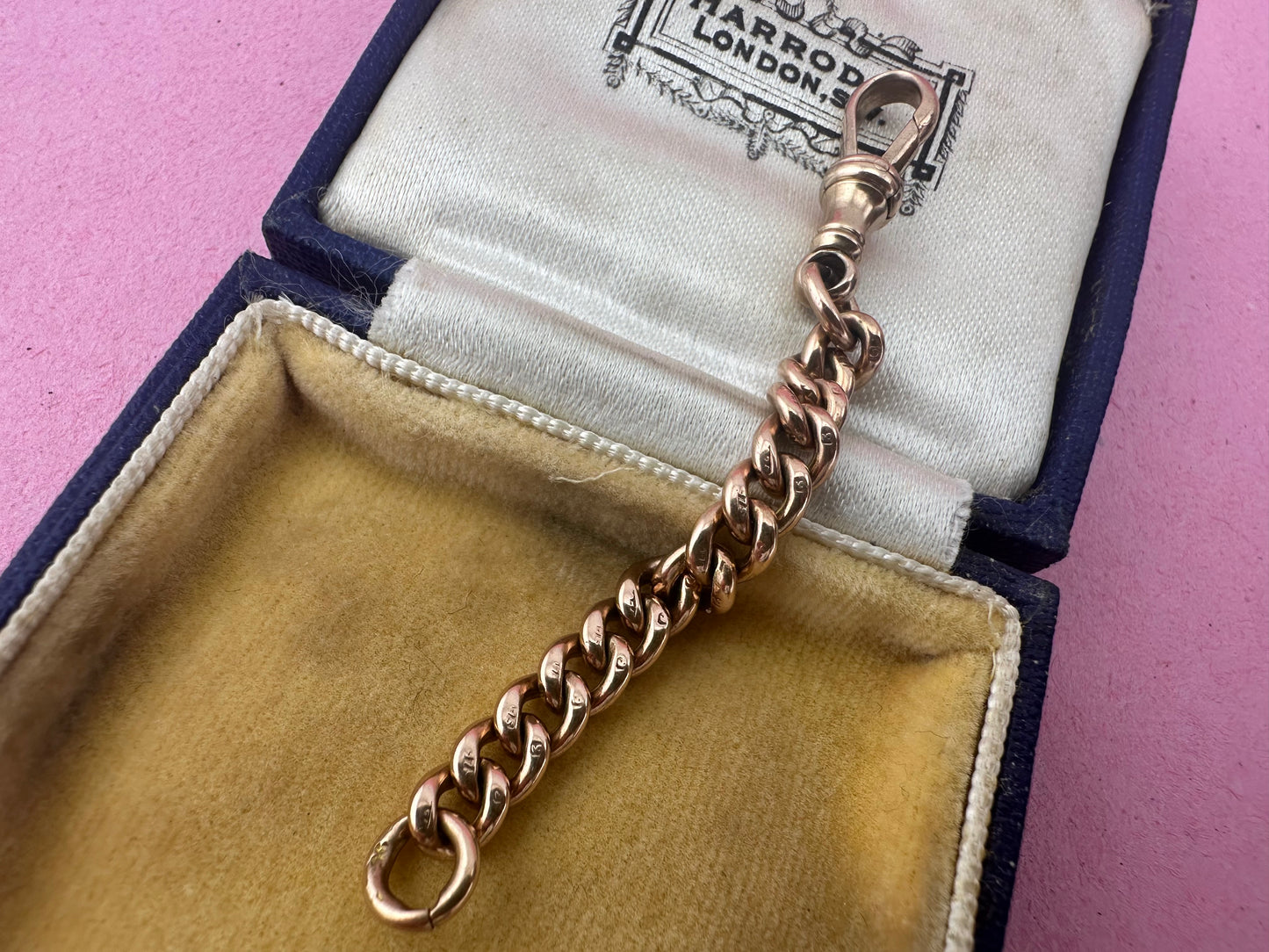 9ct Rose Gold Curb extender