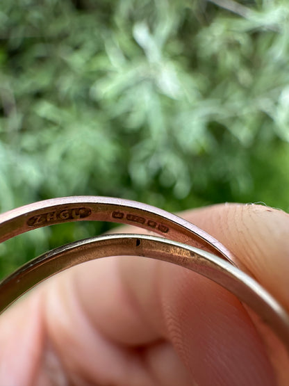 Vintage 9ct Gold Tri-Colour Russian Rolling bands