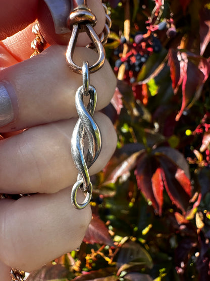 Sterling Silver twist extender- no clasps