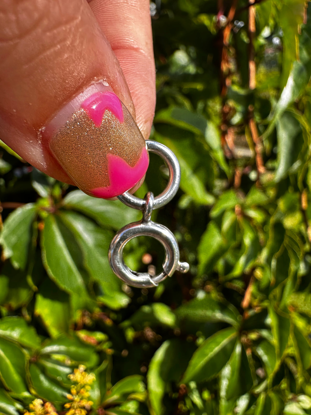 Sterling Silver Bolt clasp