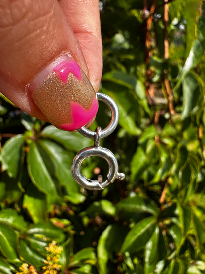 Sterling Silver Bolt clasp