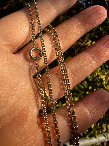 Vintage 9ct Yellow Gold Mini belcher chain