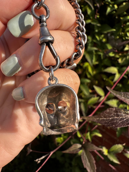 Sterling silver Skull pendant