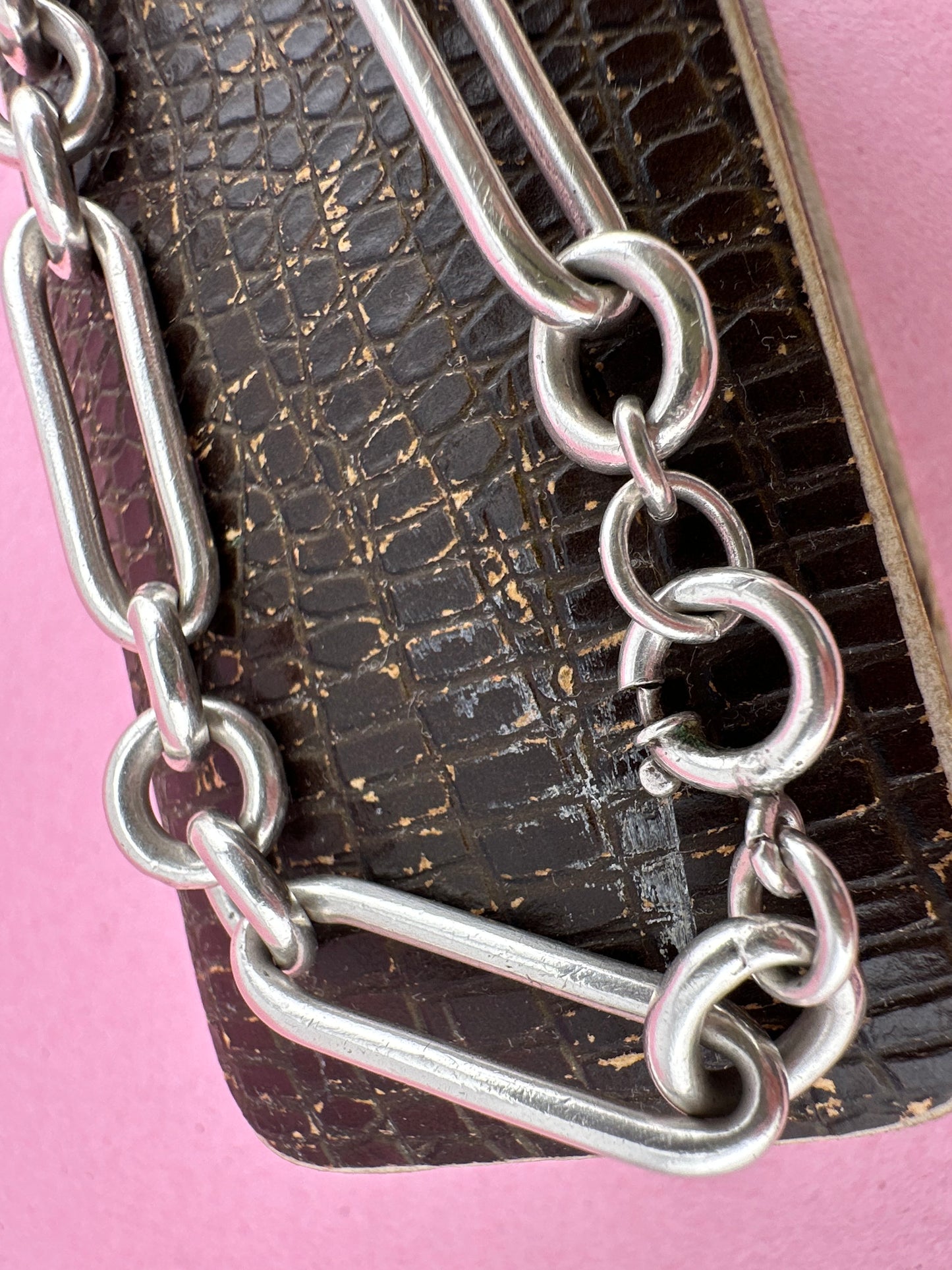 Vintage Sterling Silver Trombone bracelet