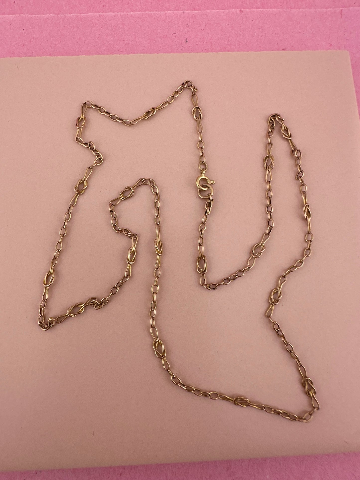 Antique 9ct Gold Knot Chain