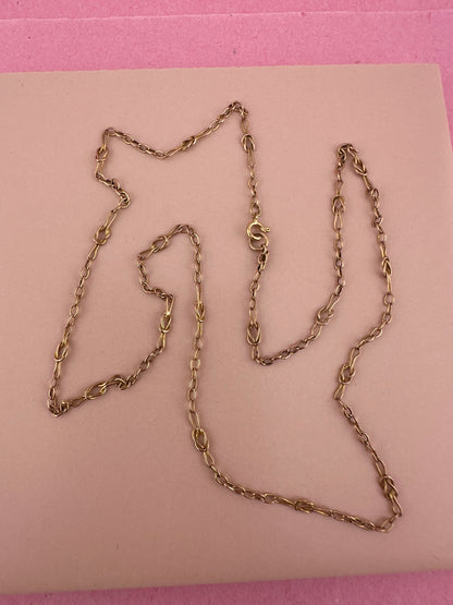 Antique 9ct Gold Knot Chain