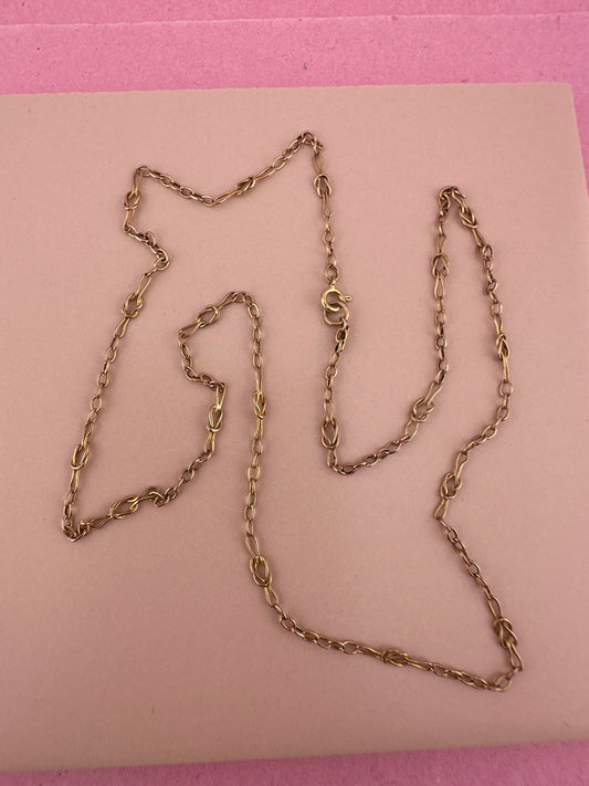 Antique 9ct Gold Knot Chain