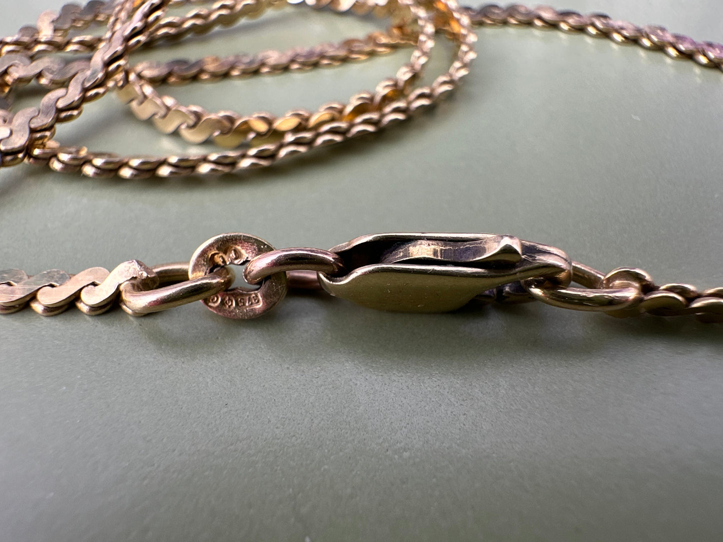 Vintage 9ct Gold S-Link Chain
