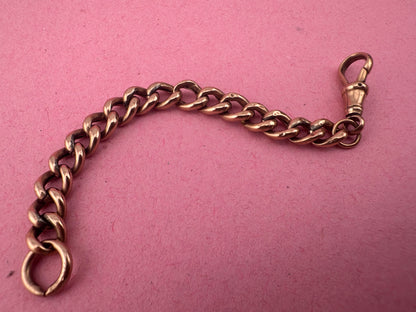 9ct Rose Gold Curb extender