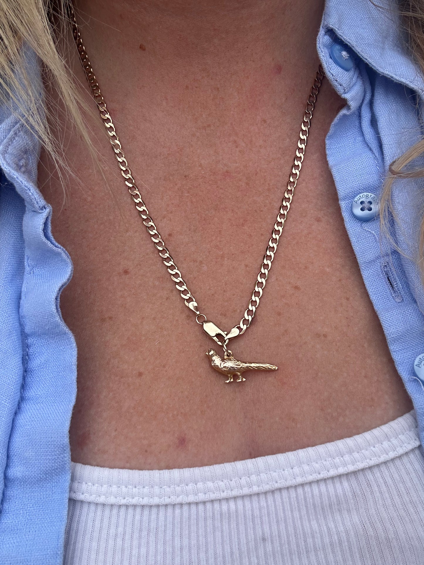 9ct Gold Pheasant charm