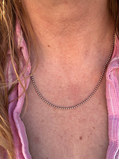 Vintage Sterling Silver Ball chain