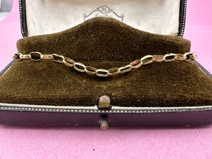9ct Gold Biker Belcher bracelet