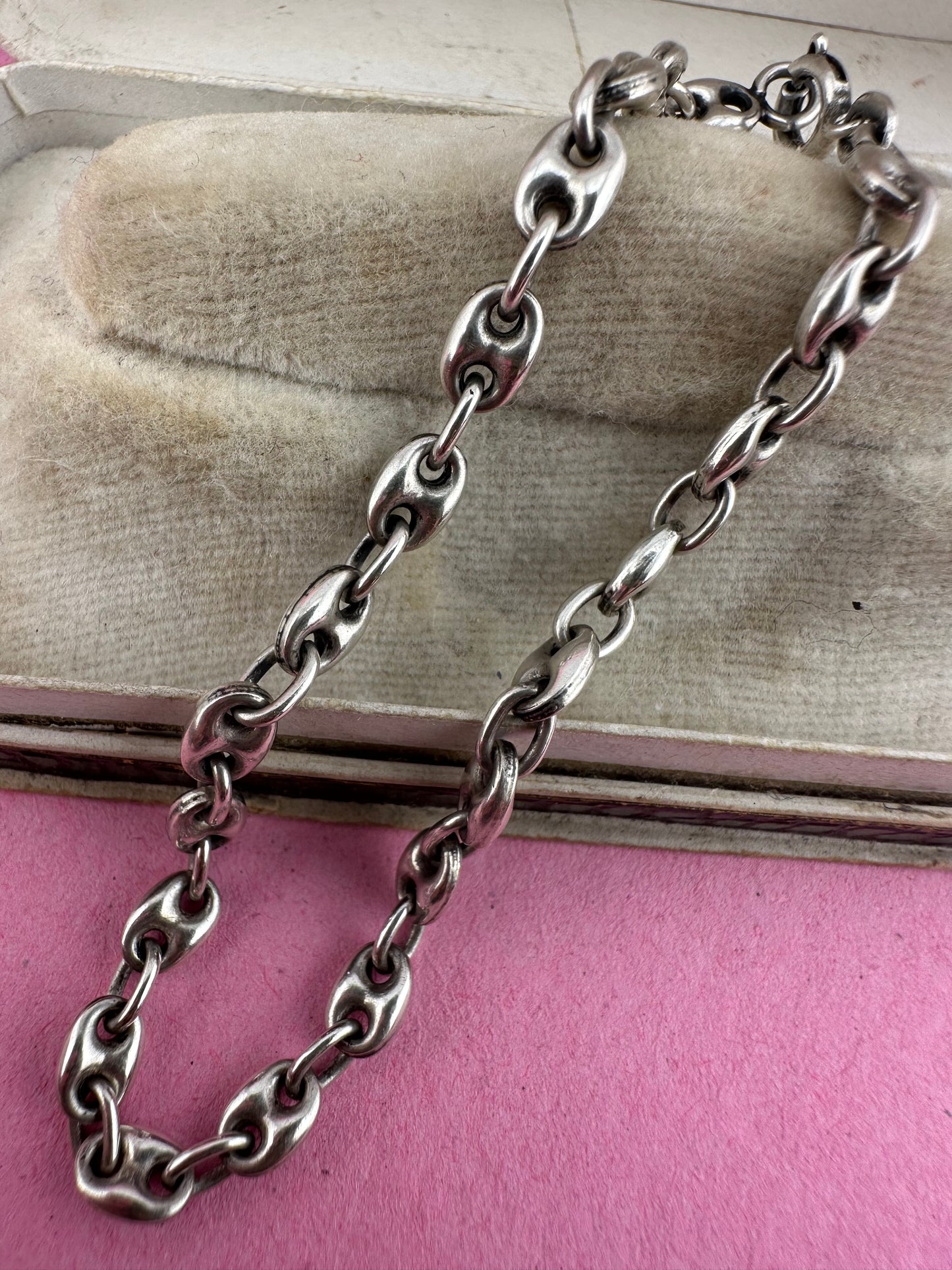 950 silver puffy mariner bracelet