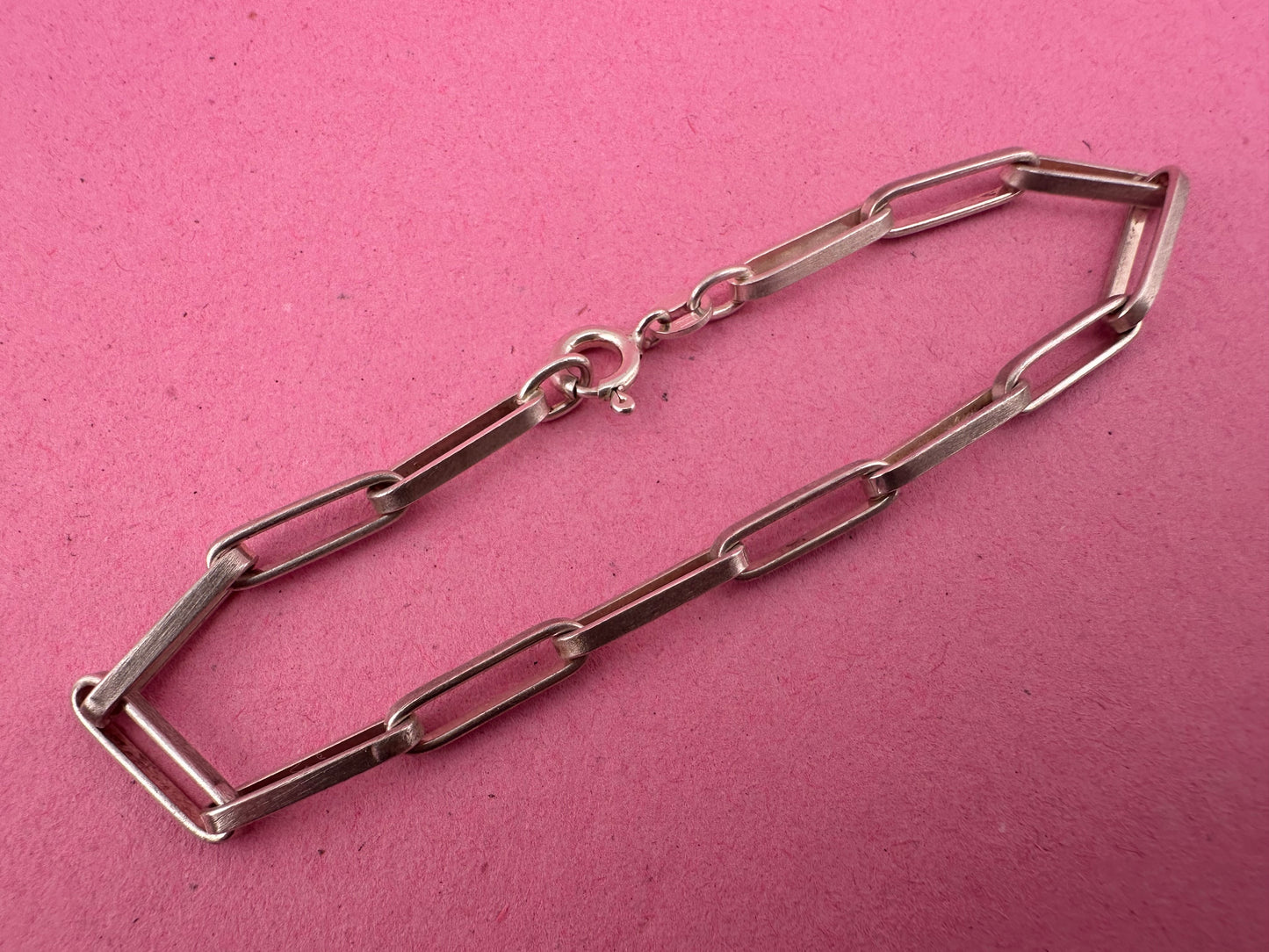 Sterling Silver Paperclip bracelet