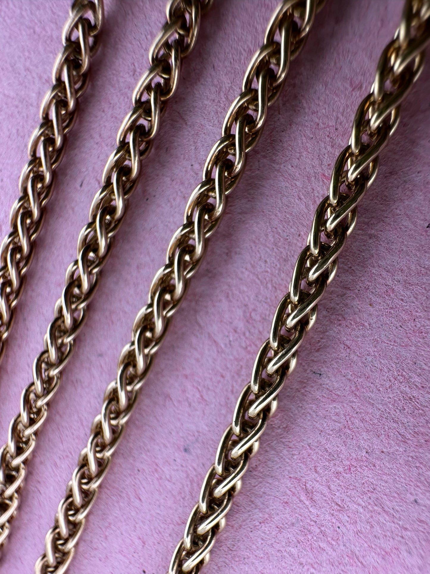 9ct Yellow Gold Spiga chain