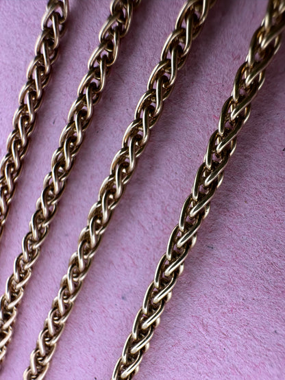 9ct Yellow Gold Spiga chain