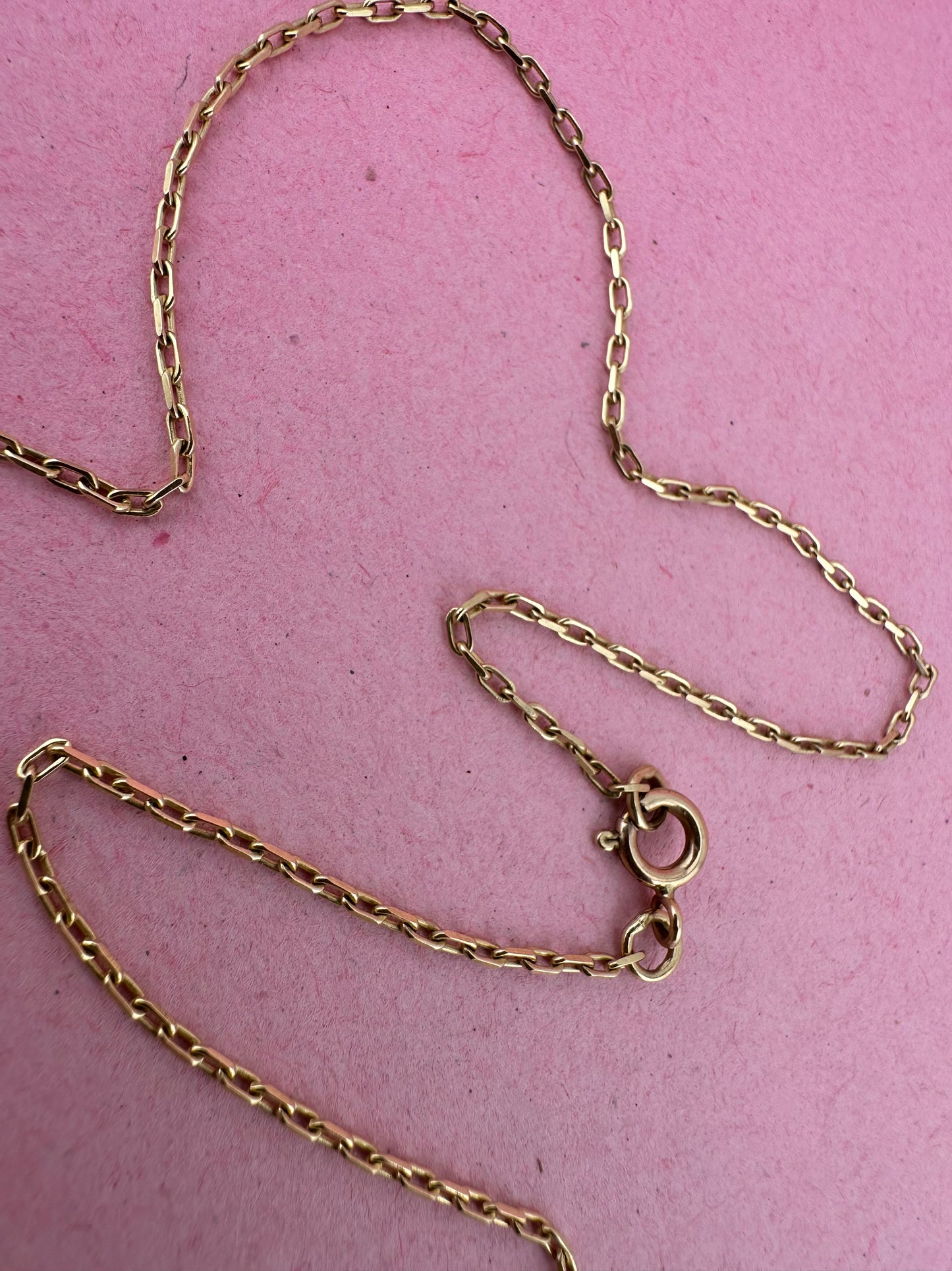 9ct Gold Mini Biker chain