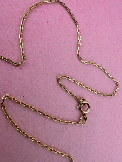 9ct Gold Mini Biker chain