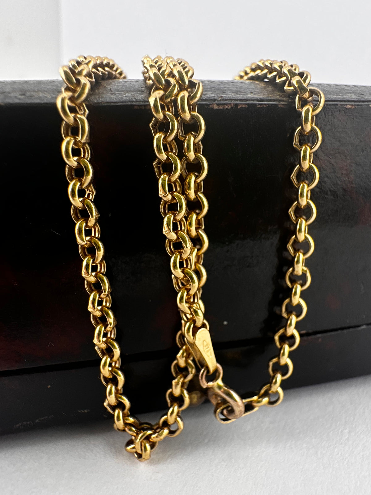 Vintage UnoAerre 9ct Yellow Gold Rolo/Belcher chain