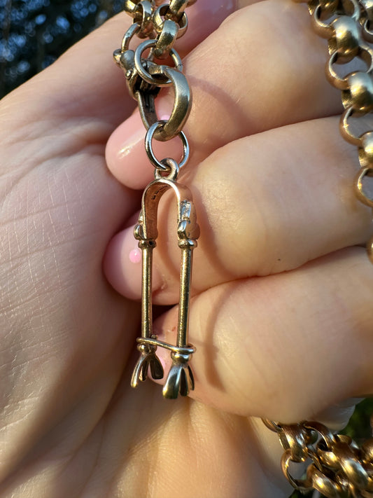 Vintage 9ct Gold Tongs charm