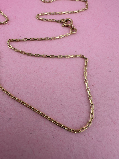 9ct Gold Mini Biker chain