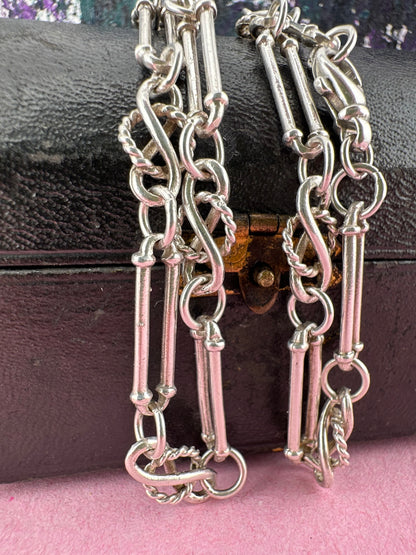 Sterling Silver Trombone with Celtic knot chain