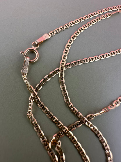 18ct Gold mini Mariner Chain