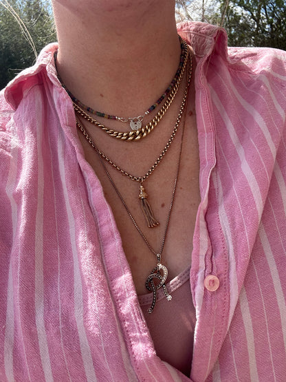 Antique 9ct Gold Tassel pendant