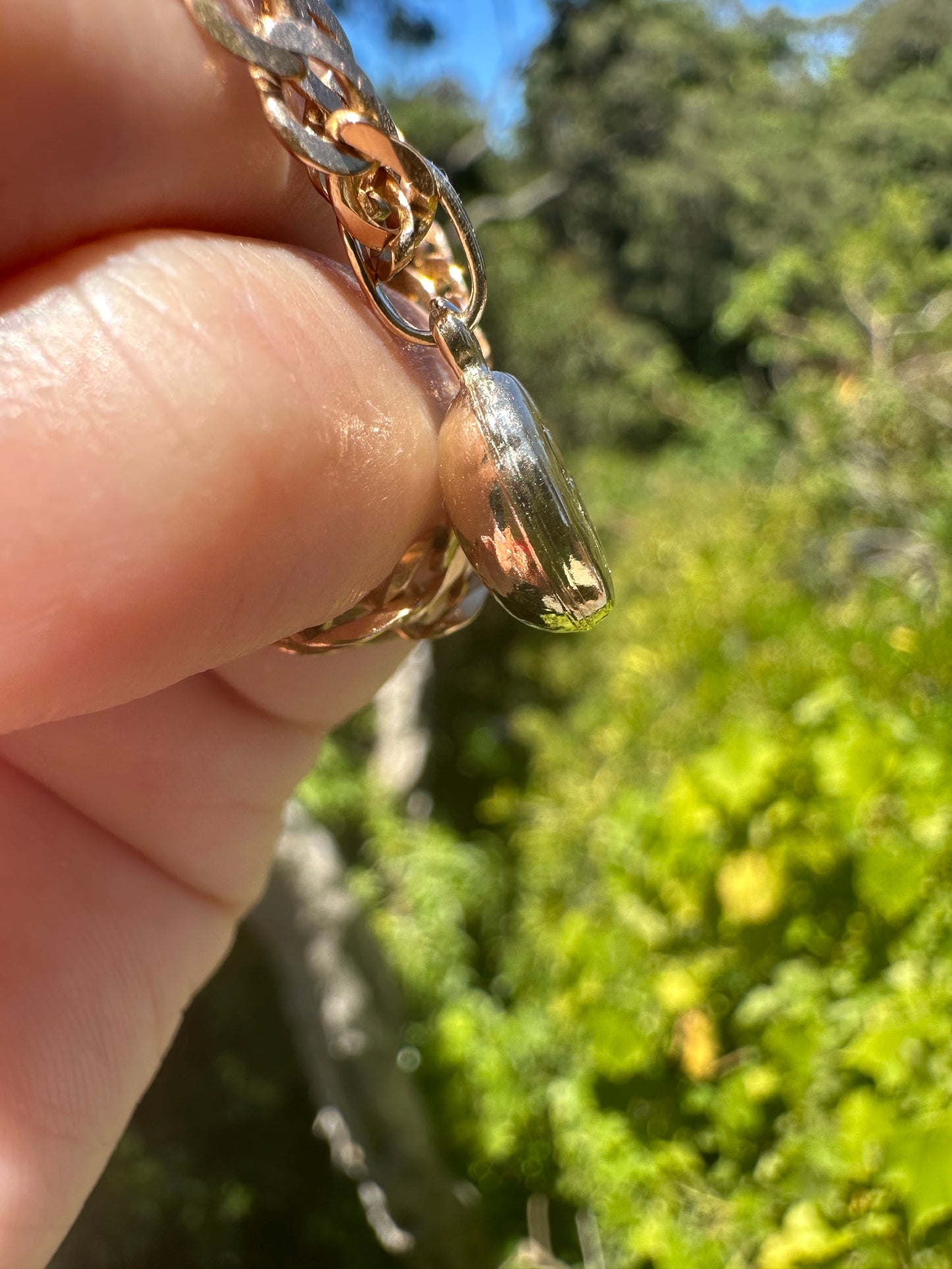 9ct gold Coffee Bean charm