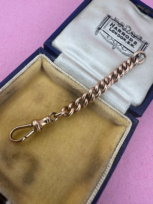 9ct Rose Gold Curb extender