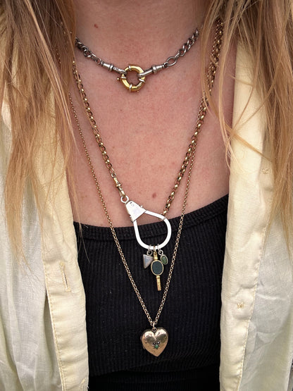 900 Silver charm holder