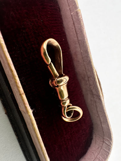 Vintage 9ct Rose Gold dog clip