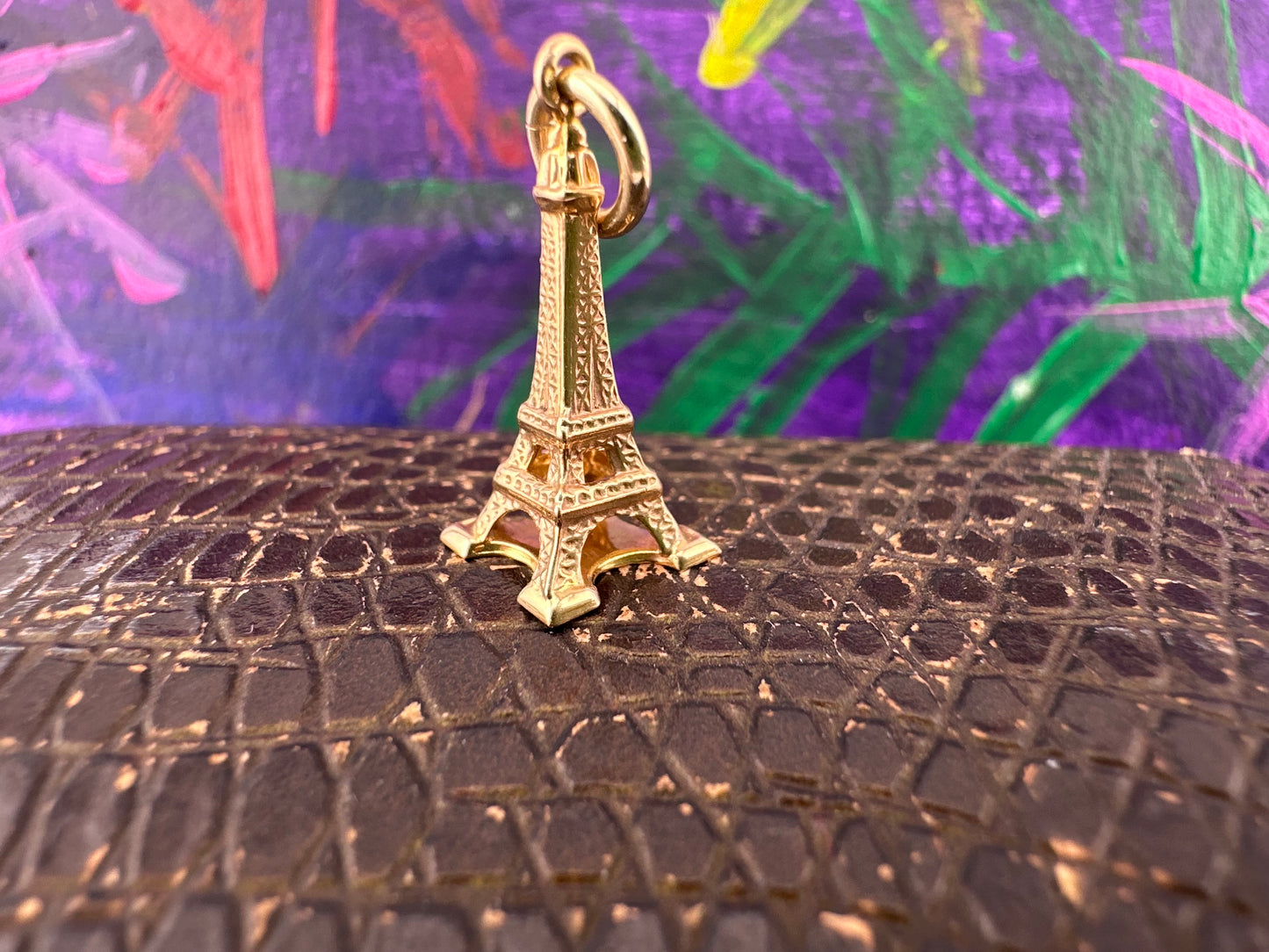 14ct Eiffel Tower charm