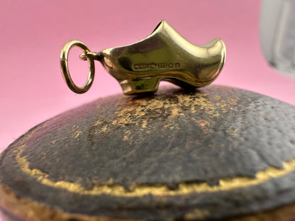 Vintage 9ct Gold Clog charm
