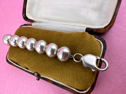 Sterling Silver Ball Extender with XL lobster clasp
