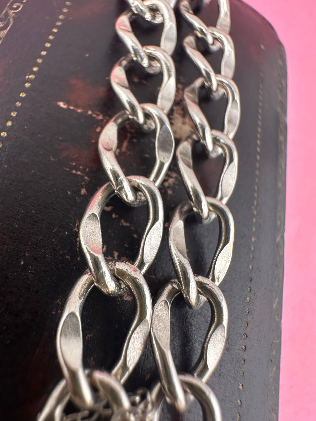 Sterling silver Curb bracelet with heart padlock