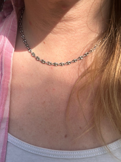 950 Silver Puffy Mariner Chain