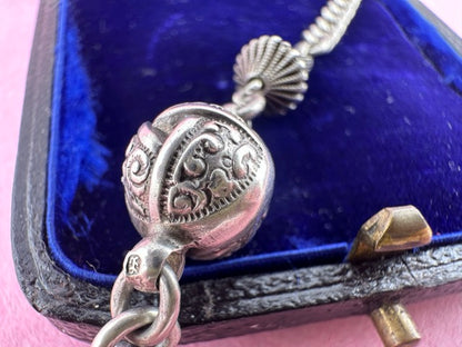 Sterling silver Curb and ball extender