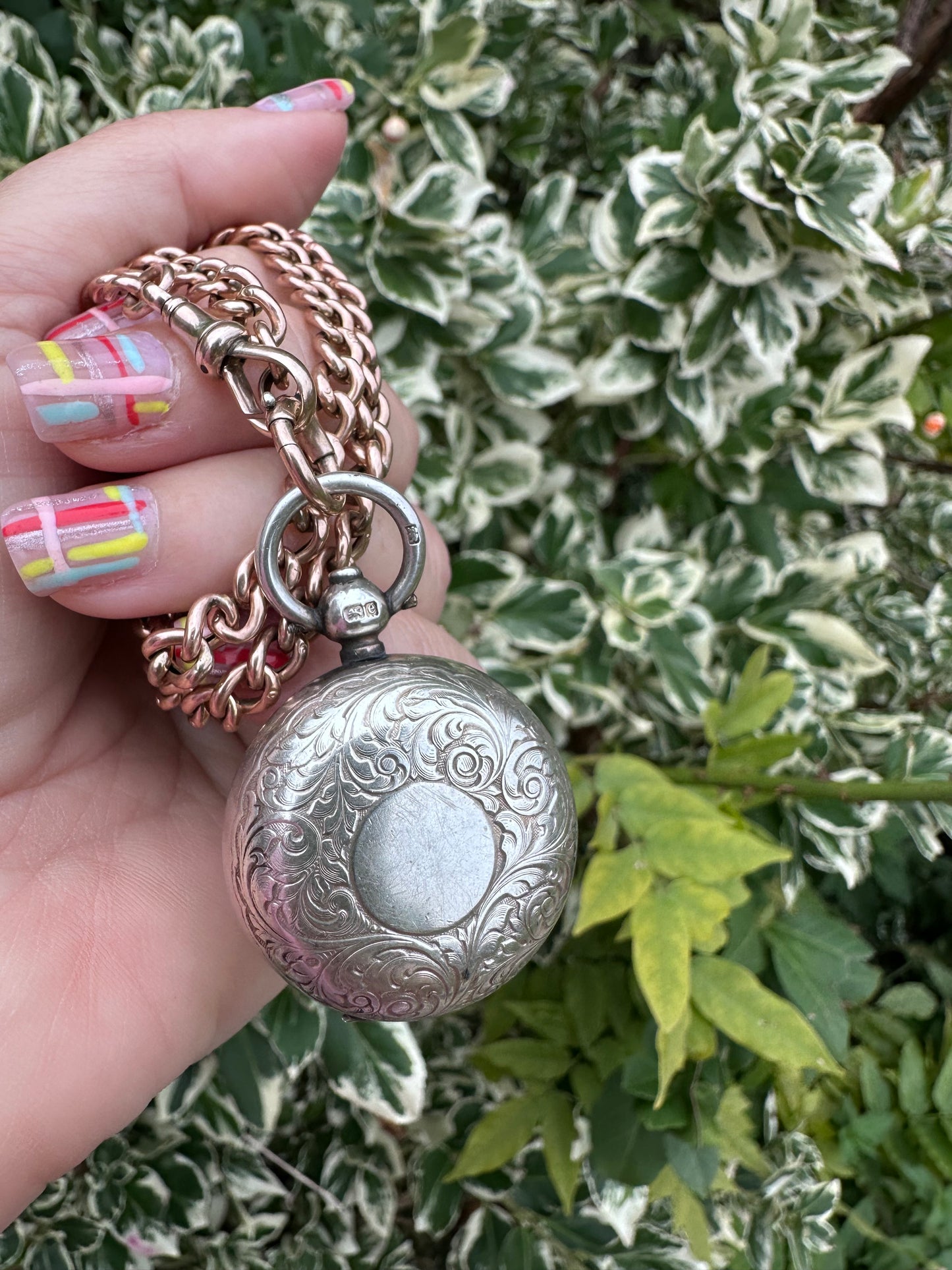 Sterling Silver Sovereign Holder fob