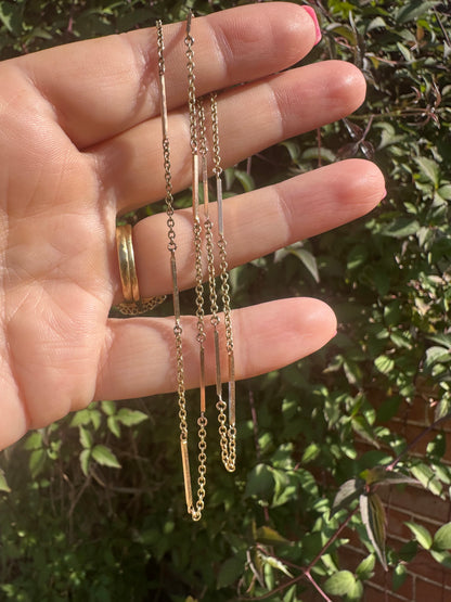 Antique 15ct Gold Bar link chain