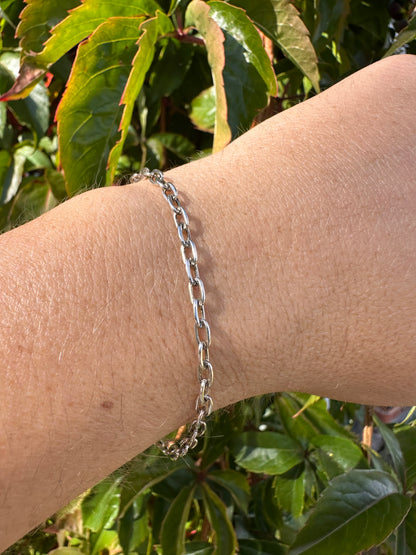 Sterling silver Biker Bracelet